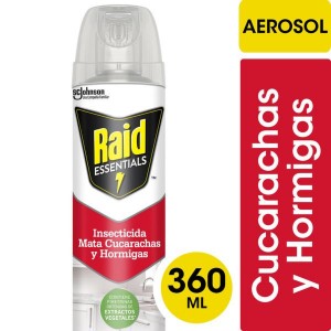 RAID ESSENTIALS MATA CUCARACHAS Y HORMIGAS 360cm